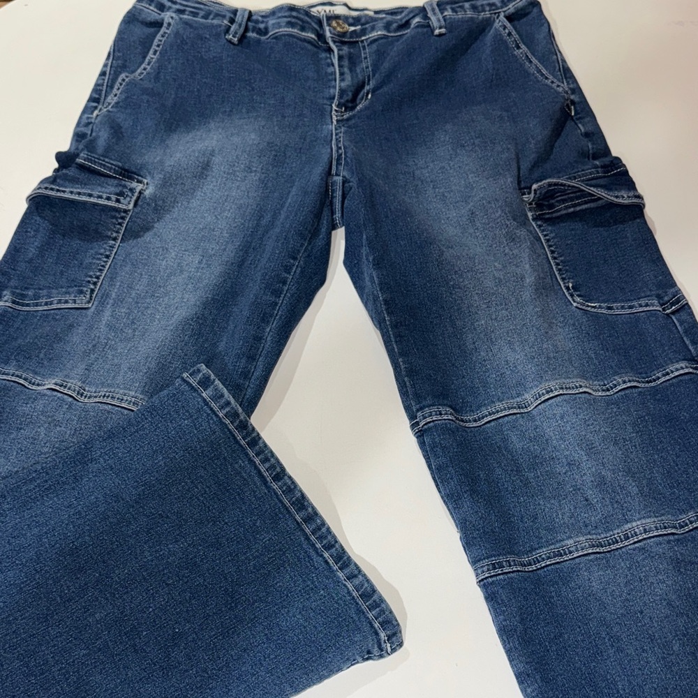 Y2K YMI Mid-Rise Denim Cargo Jeans
